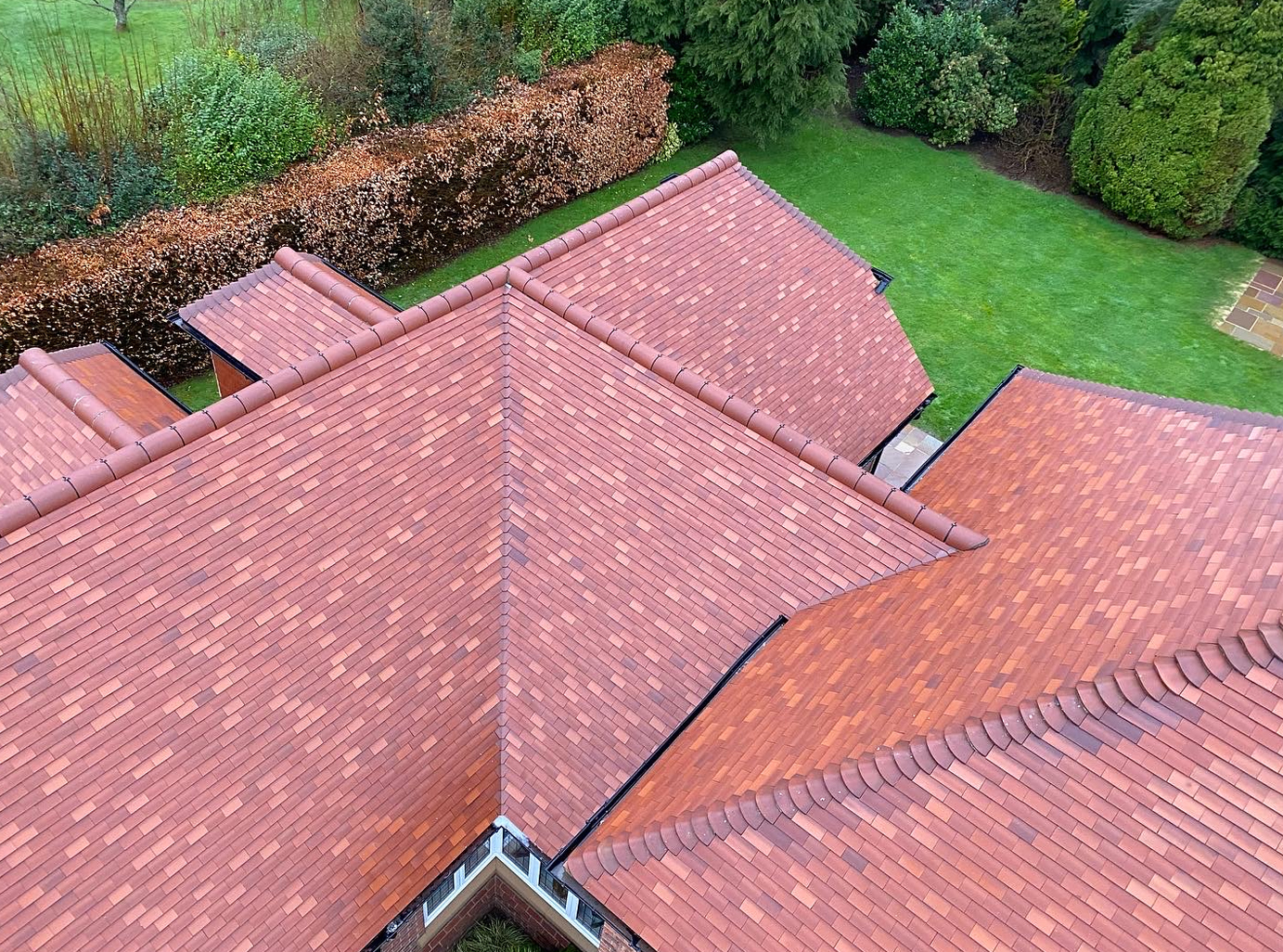 Roof after being cleaned